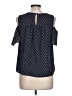 Monteau Polka Dots Blue 3/4 Sleeve Blouse Size L - photo 2