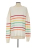 Le Superbe Stripes Ivory Pullover Sweater Size S - photo 2