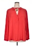 MANGOPOP Collection 100% Polyester Red Long Sleeve Blouse Size 1X - photo 1