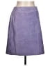 Express 100% Leather Solid Purple Leather Skirt Size 11 - 12 - photo 1