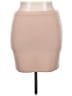 Leith Solid Tan Faux Leather Skirt Size XL - photo 1