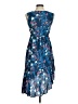 Assorted Brands Paisley Blue Cocktail Dress Size M (estimated) - photo 2