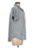 Downeast 100% Viscose Stripes Gray Short Sleeve Button-Down Shirt Size L - photo 4