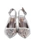 J. Renee Animal Print Silver Tan Sandals Size 8 1/2 - photo 2