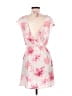 Lush 100% Polyester Floral Pink Cocktail Dress Size M - photo 2
