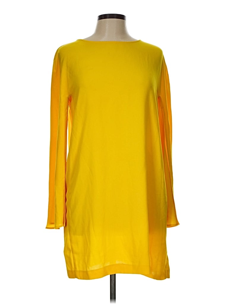 Pre-owned Zara Casual Dress In Yellow
