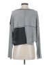 Pol 100% Polyester Gray Long Sleeve Henley Size S - photo 2