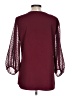 Bebonnie 100% Polyester Burgundy 3/4 Sleeve Blouse Size L - photo 2