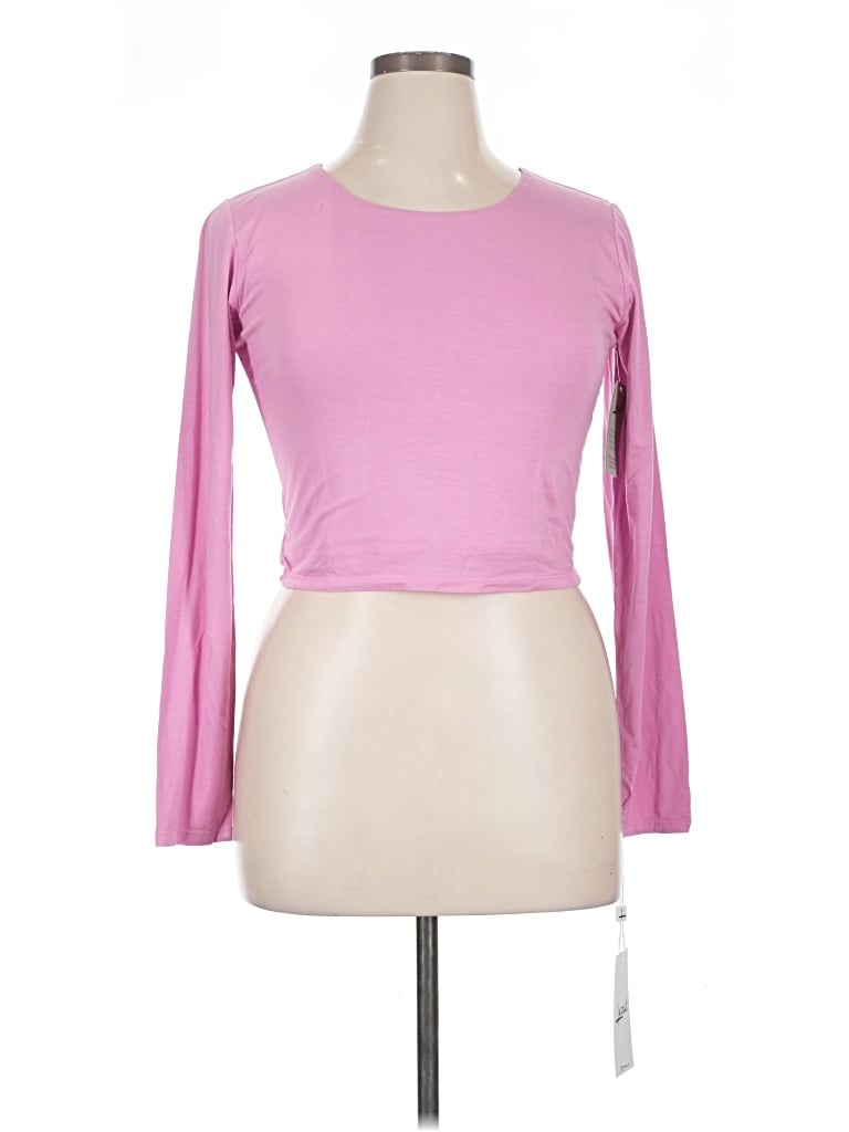 Pre-owned Lezat Long Sleeve T-shirt In Pink