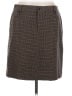 Eddie Bauer Houndstooth Brown Wool Skirt Size 8 - photo 1