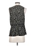 Pleione 100% Polyester Black Sleeveless Blouse Size XS - photo 2