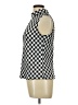 Lavish Checkered-gingham Black Sleeveless Turtleneck Size L - photo 5