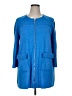 St. John Blue Wool Coat Size XL - photo 1