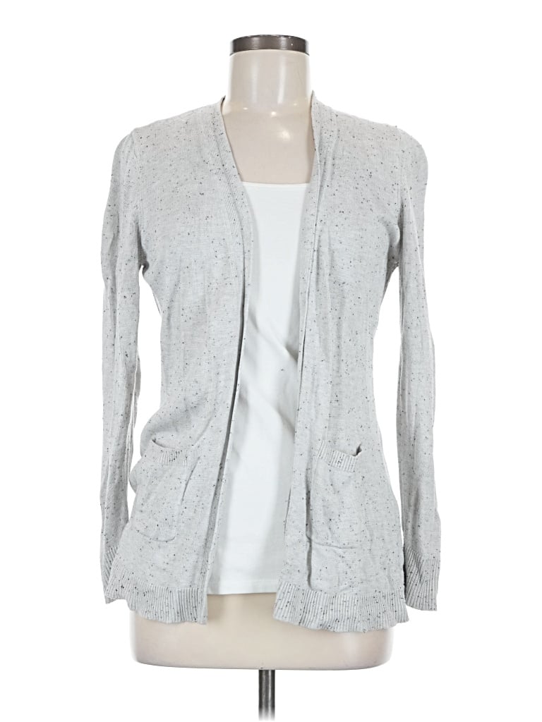 Pre-owned Stitches & Stripes Cardigan Sweater In Gray