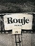 Rouje Paris 100% Cotton Chevron-herringbone Gray Jeans Size 25 waist - photo 7