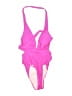 Unbranded Solid Pink One Piece Swimsuit Size XS (estimated) - photo 1