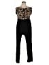 NY Invasion Animal Print Black Jumpsuit Size 3X - photo 1