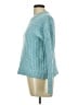 Time and Tru 100% Polyester Solid Teal Pullover Sweater Size L - photo 5