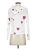 Chaser Hearts White Pullover Hoodie Size XS - photo 2