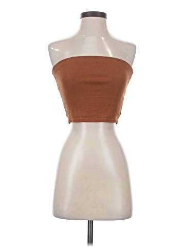 Madewell Crop Tube Top in Sleekhold (view 1)