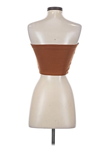 Madewell Crop Tube Top in Sleekhold (view 2)