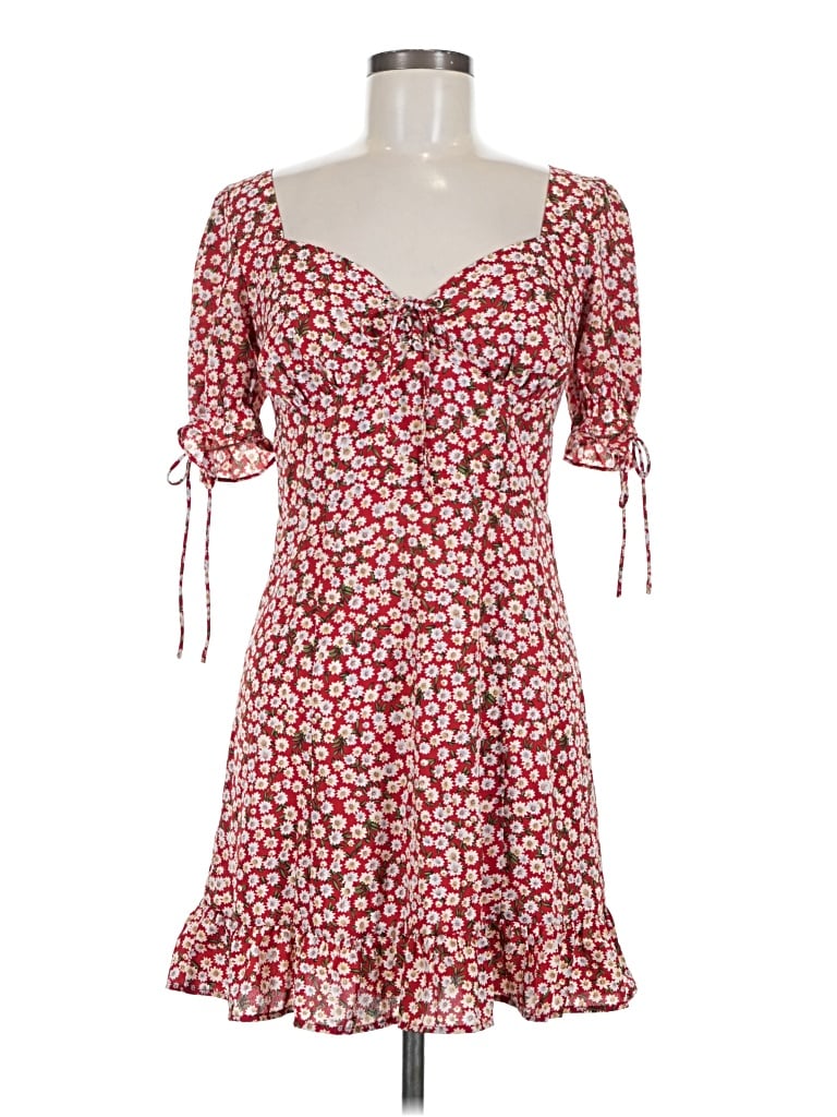 Pre-owned Nasty Gal Inc. Casual Dress In Red
