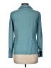 Talbots 100% Silk Solid Teal Long Sleeve Silk Top Size 6 - photo 2