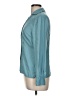 Talbots 100% Silk Solid Teal Long Sleeve Silk Top Size 6 - photo 5