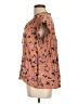 Buffalo by David Bitton 100% Viscose Floral Pink Short Sleeve Blouse Size L - photo 5