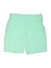 Coral Bay Solid Green Shorts Size S - photo 1