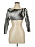 Shein 100% Polyester Black 3/4 Sleeve Top Size L - photo 1