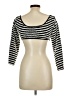 Shein 100% Polyester Black 3/4 Sleeve Top Size L - photo 2