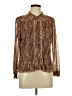 Daniel Rainn Paisley Brown Long Sleeve Blouse Size L - photo 1