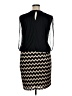 Perceptions Chevron-herringbone Black Cocktail Dress Size 14 - photo 2