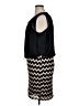 Perceptions Chevron-herringbone Black Cocktail Dress Size 14 - photo 5