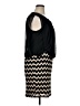 Perceptions Chevron-herringbone Black Cocktail Dress Size 14 - photo 4