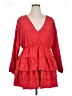 Shein Curve Red 3/4 Sleeve Blouse Size 2X - photo 1
