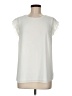 Naked Zebra 100% Polyester Ivory Short Sleeve Top Size M - photo 1