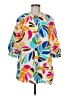 Tabitha Brown for Target Print Yellow Long Sleeve Blouse Size M - photo 1