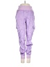 Fate 100% Viscose Purple Cargo Pants Size S - photo 1