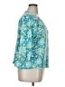 Assorted Brands Argyle Floral Teal 3/4 Sleeve Blouse Size 1X - photo 4