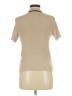 Shein 100% Polyester Tan Short Sleeve Blouse Size 6 - photo 2