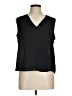Worthington 100% Polyester Black Sleeveless T-Shirt Size M (petite) - photo 1