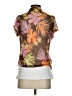 Unbranded Tropical Brown Short Sleeve Blouse Size S (estimated) - photo 2