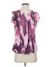 Calvin Klein 100% Polyester Pink Short Sleeve Blouse Size S - photo 1