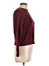 Banana Republic Tweed Burgundy Pullover Sweater Size L - photo 4