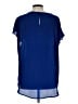 Pleione 100% Polyester Blue Short Sleeve Blouse Size L - photo 2