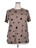 Unbranded Stars Brown Short Sleeve T-Shirt Size 2X - photo 1