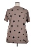 Unbranded Stars Brown Short Sleeve T-Shirt Size 2X - photo 2