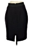 Express Solid Black Formal Skirt Size 4 - photo 2